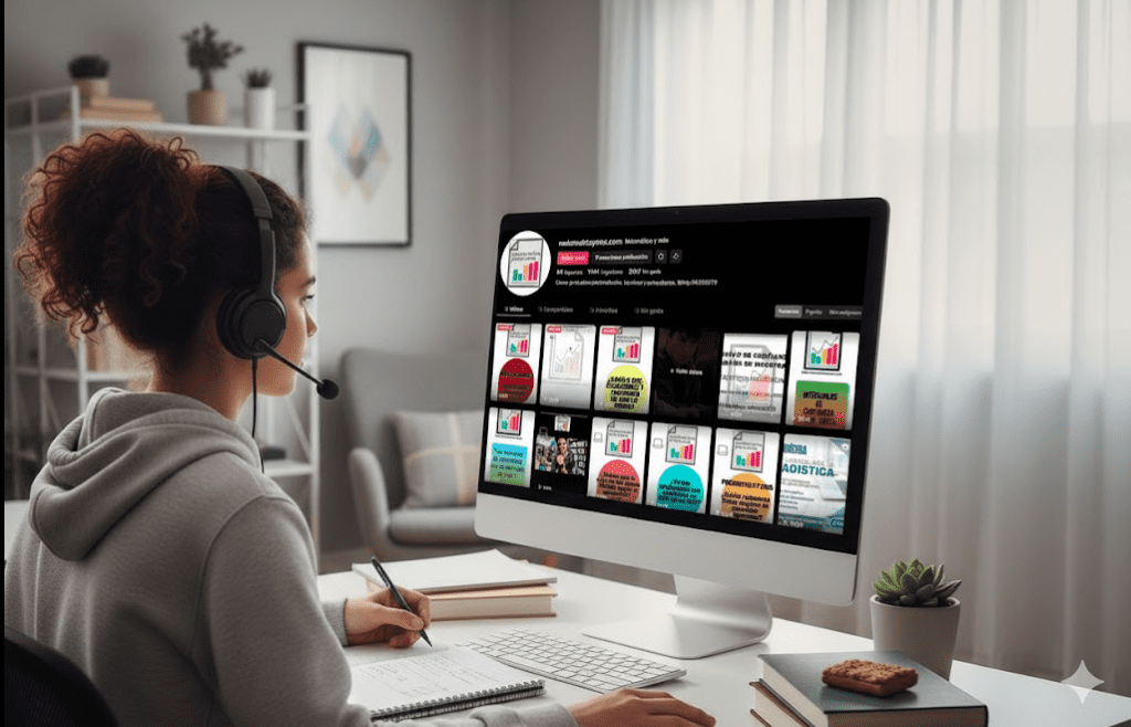 Estudiante aprendiendo cálculo, estadística y matemáticas financieras en clases online personalizadas